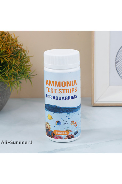 Choice 【E】 50 شريط اختبار سريع لجودة مياه أحواض السمك (الأمونيا والنيتروجين) ...