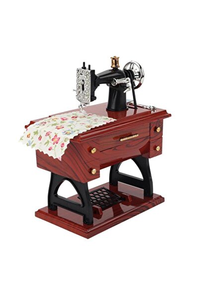 Choice صندوق موسيقى صغير عتيق الطراز لماكينة الخياطة، قطعة واحدة، هدية مثالية...