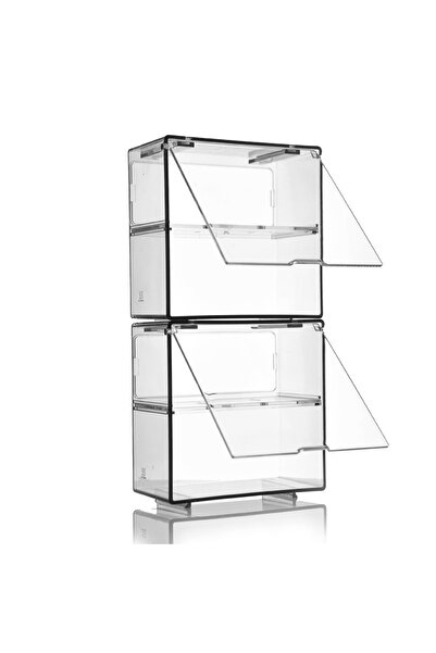 Choice صندوق عرض سيارات متين وشفاف مزدوج الطبقات، مقاس واحد، منظم تخزين ذو سع...