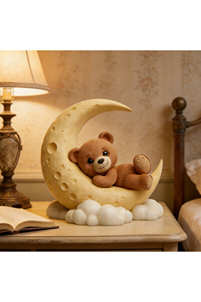 Choice Moon cute bear silicone mold, reusable resin mold, clay and gypsum mol...