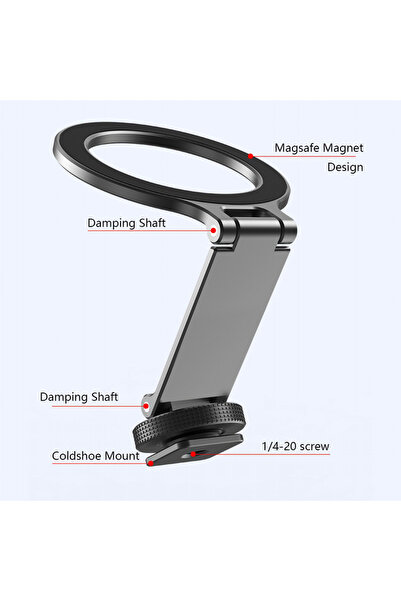 Choice حامل الهاتف المغناطيسي MG-05 Magsafe مع قاعدة تثبيت باردة، حامل هاتف م...