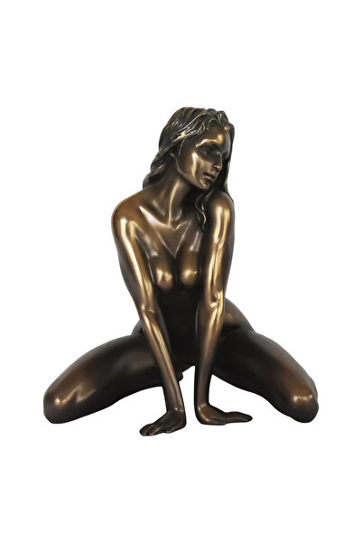 Choice Default Nude Bronze Statue Ornament Kneeling Women Figurines Nude Resi...