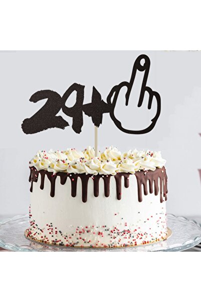 Choice black 1pc Glitter Black 30th Birthday Cake Decorati, Perfect for Thirt...