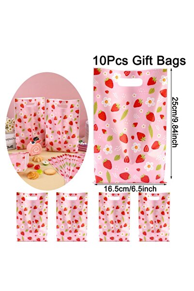 Choice1 as shown 10pcs 10/20/50pcs Pink Strawberry Daisy Handbag Party Gift P...