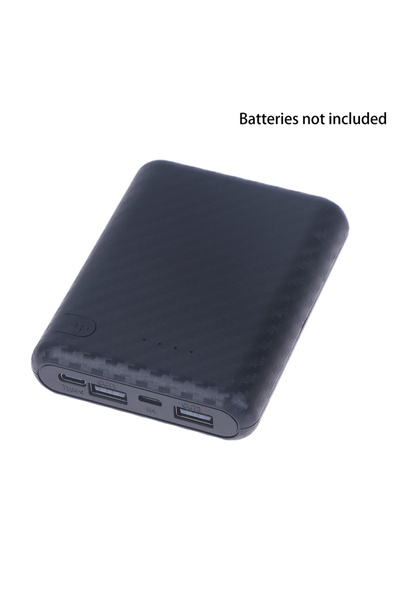 choice2 علبة بطارية 18650 سوداء ساخنة بأربعة فتحات، مجموعة طاقة، غلاف صغير لم...