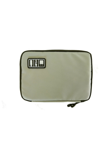 Choice1 Gray Storage Bag Electronic Accessory Organizer Portable Travel Cable...
