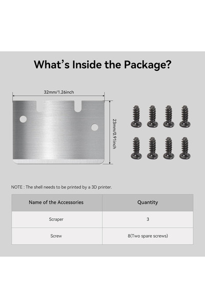 Choice Scraper Kits 3D Printer Cooktop Scrapers Compatible with Bambu Lab A1/...