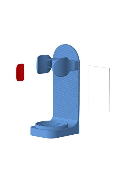 Choice حامل فرشاة أسنان كهربائية أزرق مكون من قطعتين، يُثبت على الحائط، مزود ...