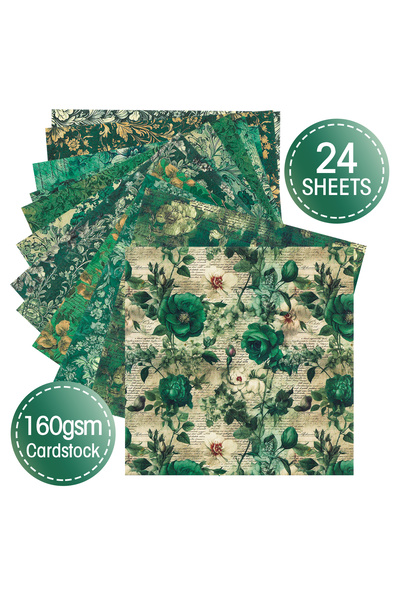 Choice Wrapping Paper 24Pcs Retro Floral Pattern Wrapping Paper,Art Decorativ...