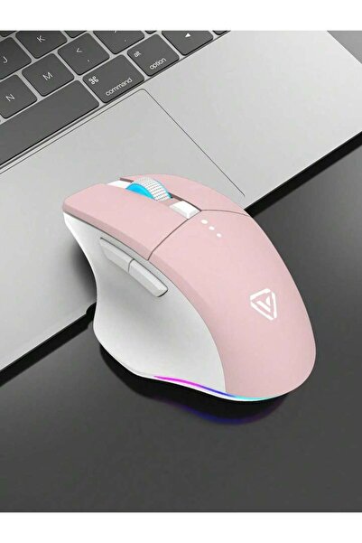 Choice ماوس لاسلكي وردي مبهر، عمر بطارية طويل، مظهر أنيق، مناسب لألعاب المكتب...