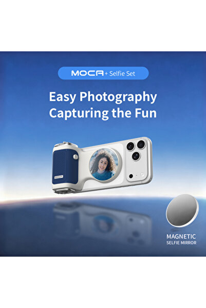 Choice1 مقبض تصوير مريح من نوع MOCA Blue-Mirror COMITOK MOCA للآيفون، مع قفل ...