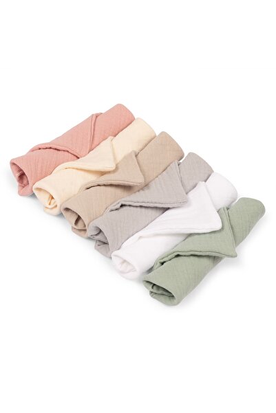 Kidizi Комплект от 6 мини Двуспален муселинови кърпи 18x18 см за момичета