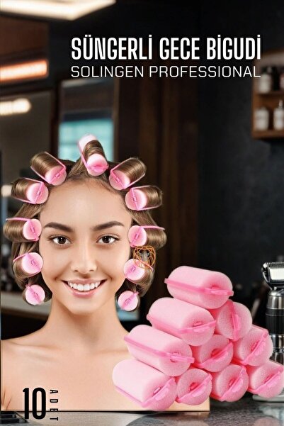 Creatividad Solutions Süngerli Gece Bigudisi 3 cm 10 Adet Solingen Profession...