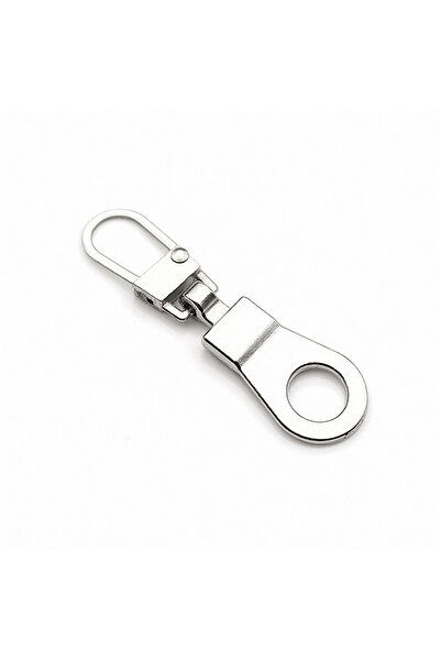 choice2 silver 10PC Durable Metal Zipper Head Replacement Detachable Zipper T...