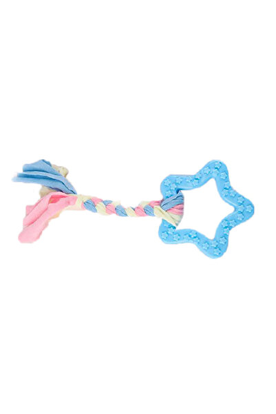 Choice5 7 ألعاب مضغ للحيوانات الأليفة، ناعمة زرقاء ومتينة، لعبة تدريب الأضراس...