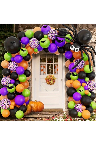 Choice مجموعة أخرى من زينة الهالوين مكونة من 102 قطعة، تتضمن قوس بالونات مزين...