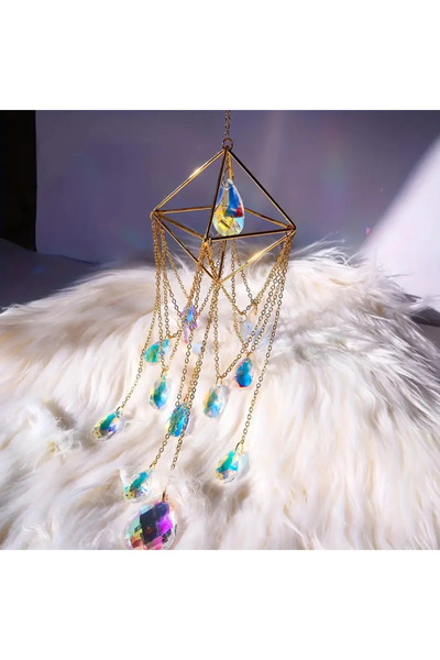 Choice ستار مون صن كاتشر، قطعة واحدة، زينة معلقة على النافذة من المعدن الكريس...