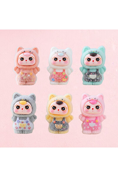 Choice9 مجموعة عشوائية من 6 قطع، دمية جديدة بملابس عمل منقطة، دمية كرتونية إب...