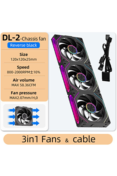 Choice5 مروحة يحافظ على البرودة لاسلكية معيارية 3 في 1 من Coolcirc DL-2 مقاس ...