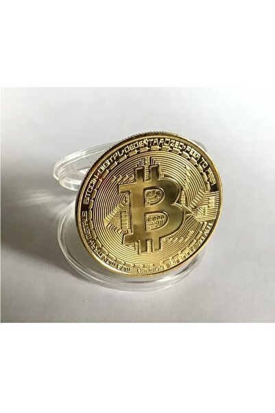 Choice3 goldenBTC Ethereum Bitcoin Virtual Coin Commemorative Medal Gold Plat...