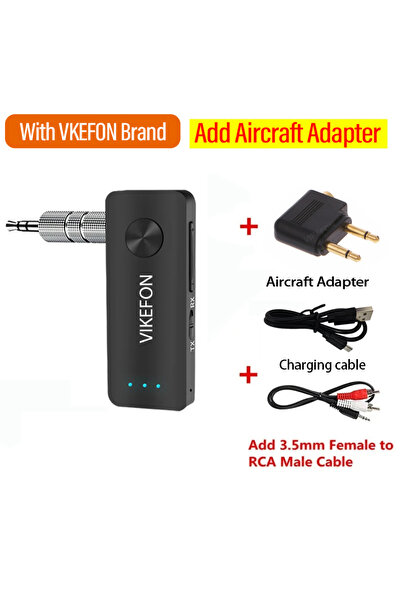 Choice4 جهاز استقبال وإرسال صوت بلوتوث 5.3 من ماركة VIKEFON، ستيريو، للمكالما...