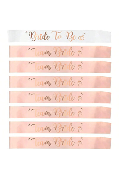 Choice Pink 8 sets Sash Bachelorette Party Decorati Bridesmaid Sashes Rose Go...