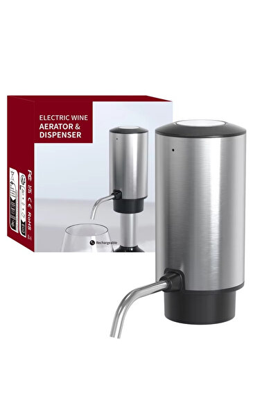 Choice Silver Portable USB Charging Smart Electric Decanter Wine Aerator and ...