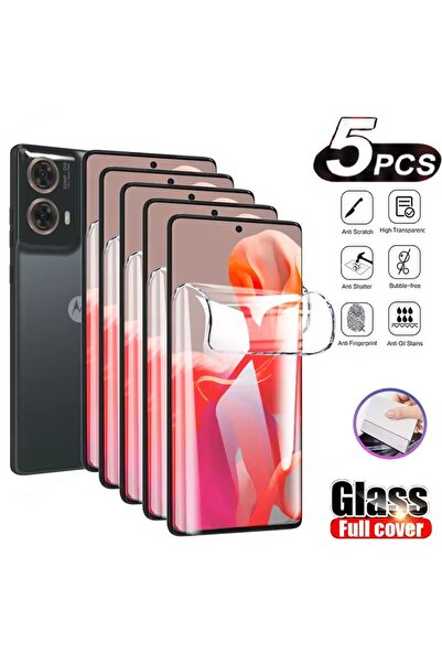 Choice 5 قطع من غشاء الهيدروجيل لهاتف موتو إيدج 50 فيوجن، 5 قطع من غشاء الجل ...