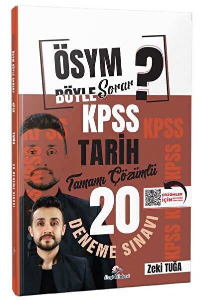 Dizgi Kitap KPSS Tarih ÖSYM Böyle Sorar 20 Deneme Çözümlü - Zeki Tuğa Yayınları