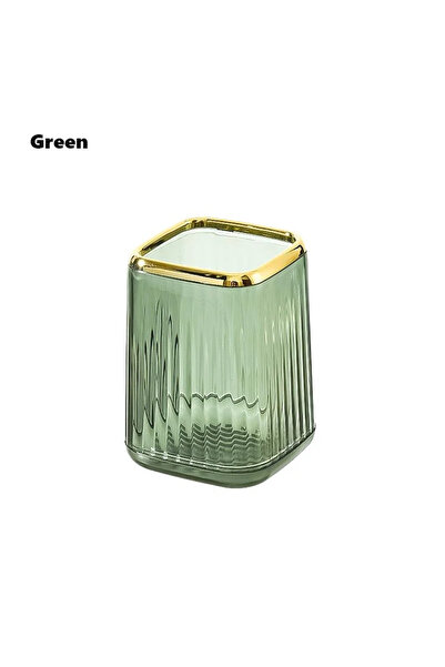 Choice صندوق تخزين فرش المكياج المكتبي فارغ أخضر اللون، قطعة واحدة، منظم فرش ...