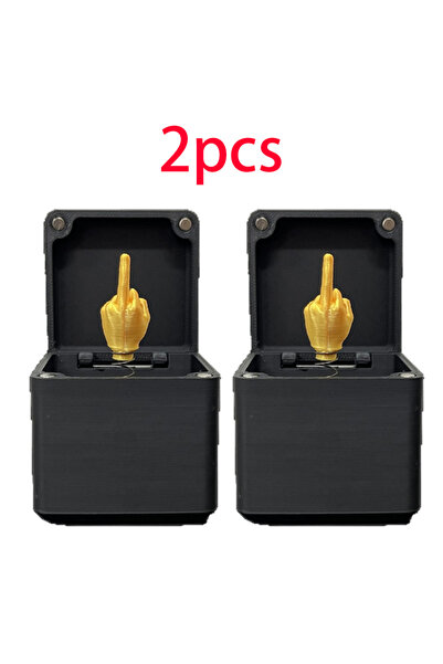 Choice1 قطعتان من صندوق هدايا مضحك ومثير للضحك، بتصميم إصبع أوسط، هدية مبتكرة...