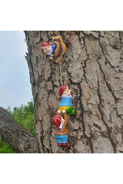 Choice تمثال قزم متسلق من الراتنج، مقاس واحد، منحوتة فنية للأقزام، تماثيل فني...