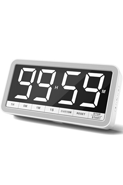 Choice3 5285White VOO Rechargeable Digital Kitchen Timer with Large LCD Magne...