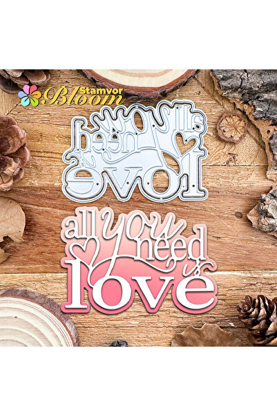 Choice Original ALL YOU NEED IS LOVE Layer Valentines Day Title Metal Cutting...
