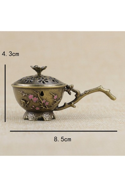 Choice مبخرة يدوية عتيقة على شكل زهر البرقوق، قطعة واحدة، للاستخدام المنزلي ا...