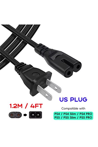 Choice1 كابل طاقة أمريكي لأجهزة إكس بوكس، بلاي ستيشن 5 و4، متوافق مع إكس بوكس...