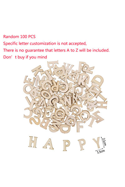 Choice 100PCS B01 letter random 100Pcs Random Mixed Wooden Letters Alphabet E...