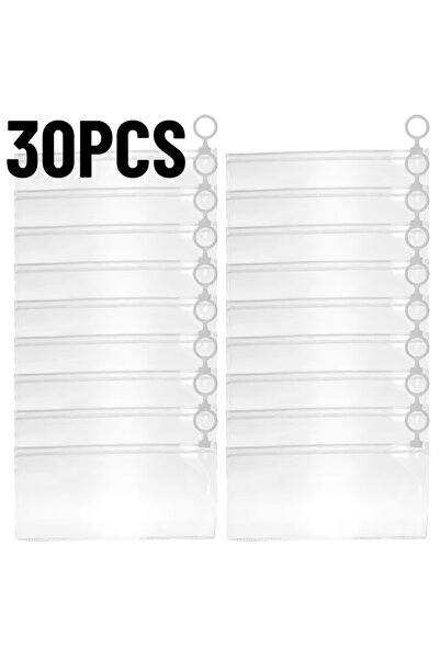 choice2 Frosted 30PCS 10/20/30PCS Frosted Zipper Bag With Pull Ring Plastic F...