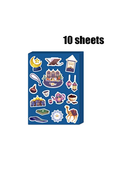 Choice 10 sheets 10pcs Middle East Ramadan Stickers Arabic Eid Gift Bag Seali...