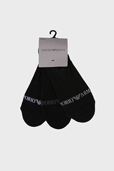 Emporio Armani جوارب قطنية بشعار 3 باكت من لوجولو للرجال EM000548 AF20083 MC061