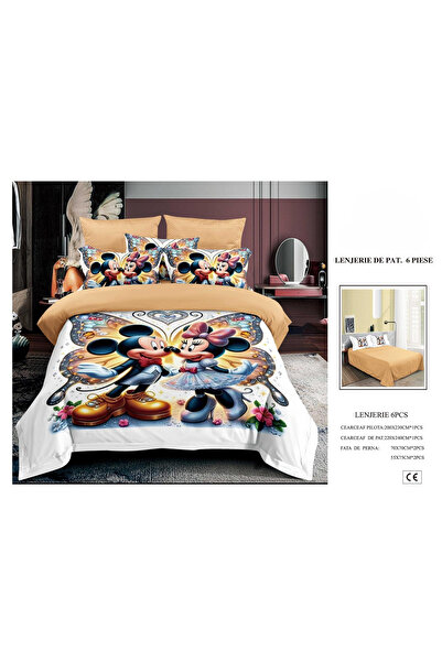 FIONNA.RO Finet Premium Duvet Cover Set for Children - Mickey and Minnie Dancing