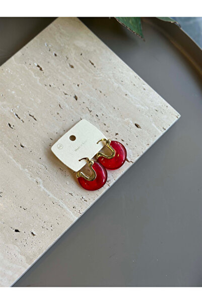 Mestore Jewelled Earrings - Red