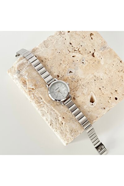Vesce Atelier Duos Silver Watch White