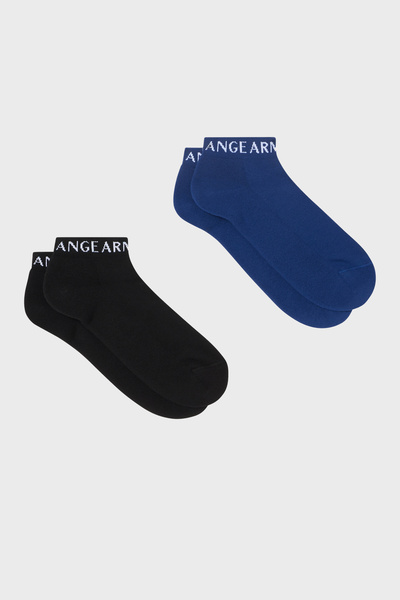 Armani Exchange Cotton Logo 2 Pack Socks Men's Socks 956013 Cc406 Mb578