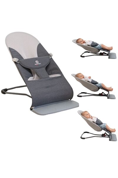 Kidizi Anatomical baby rocker with 3 backrest tilt positions Rumi gray, recom...