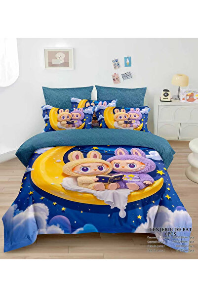 FIONNA.RO Fine Cotton Underwear for Children with Stretchy - Labubu pe Luna