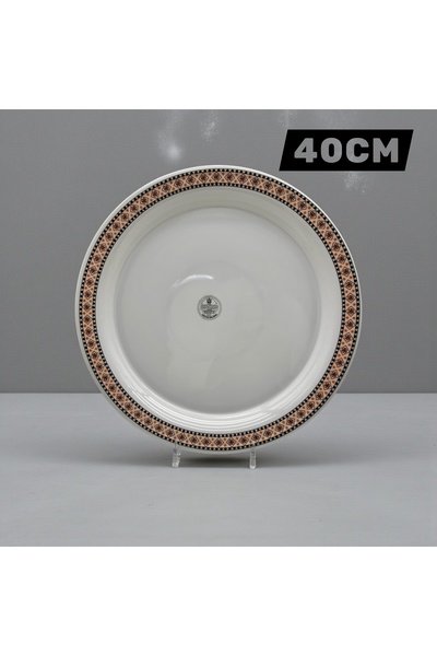 cc bin shihon High-quality, break-resistant melamine round plate, 40 cm, perf...