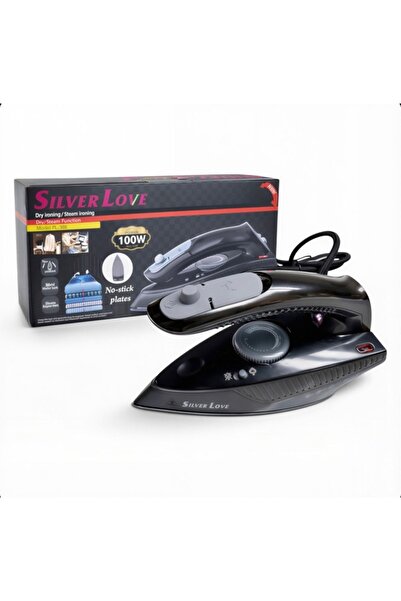 AMRIS Iron, 1000W, with Steam and Dry, Non-stick Soleplate, 80ml Water Tank