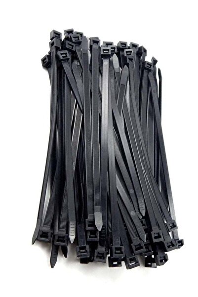 Generic Cable Ties 100mm x 3.5mm - Black Nylon Zip Tie Wrap - Self-Locking fo...
