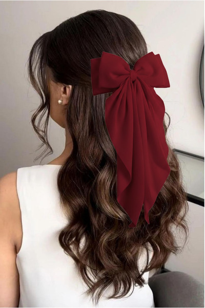 MutluBiDünya Kadın Uzun Boy Fiyonk Otomatik Toka